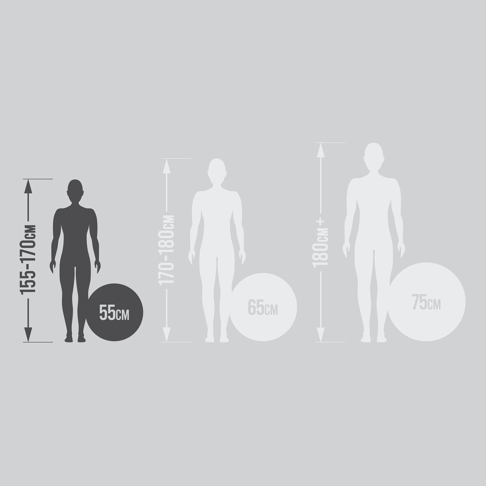 Επίλεξε το μέγεθος που ταιριάζει καλύτερα στο ύψος σου